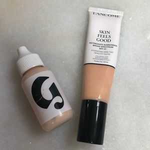 Glossier Skin Tint and Lancôme Skin Feels Good
